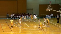 明成vs八王子(1Q)高校バスケ 「KAZU CUP 2012」順位決定予備選