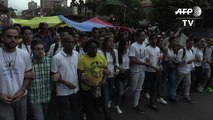 Vigilia por muertos en protestas en Venezuela