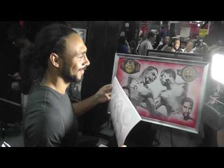 KEITH THURMAN BTS SIGNING PRINTS OF PAINTING
