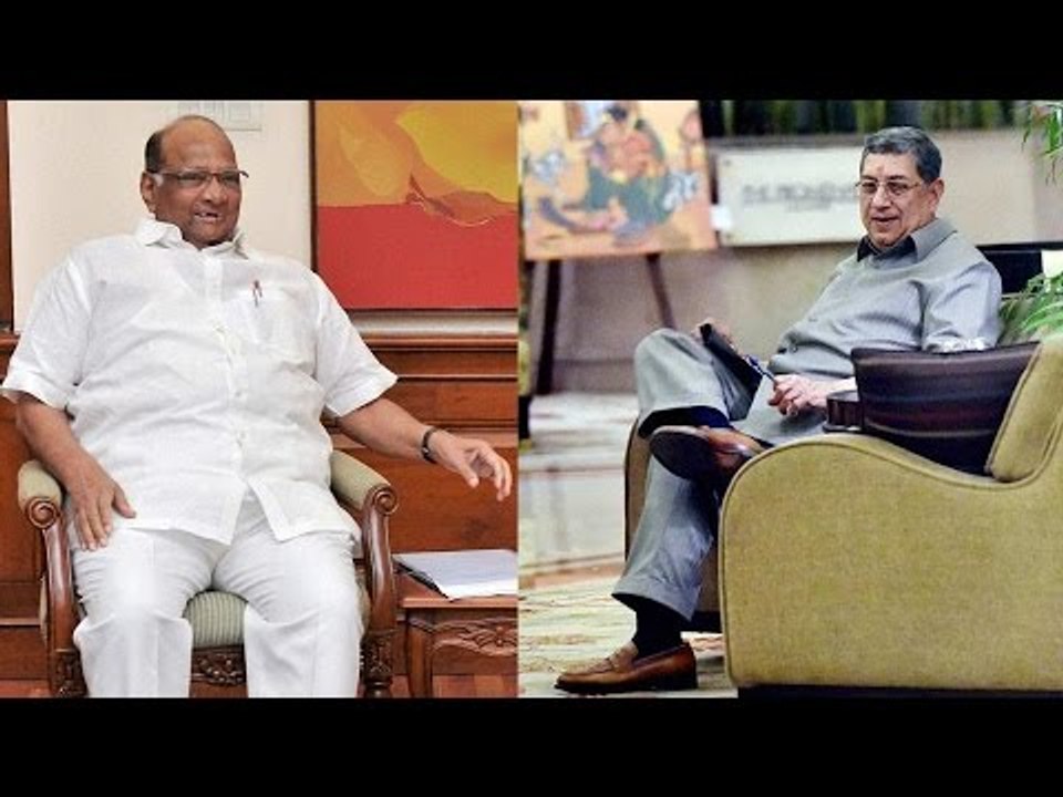 N Srinivasan meets Sharad Pawar ahead of BCCI met