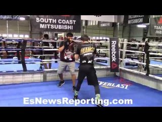 Joshua Franco working with Pita Garcia - EsNews Boxing