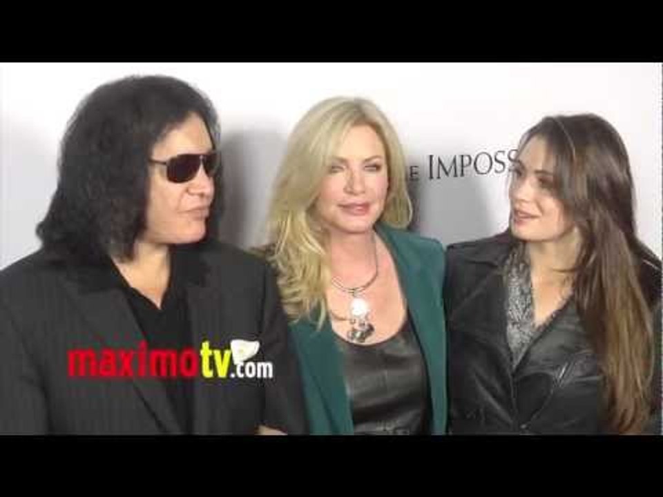 Gene Simmons, Shannon Tweed, Sophie Simmons "The Impossible" Premiere Arrivals