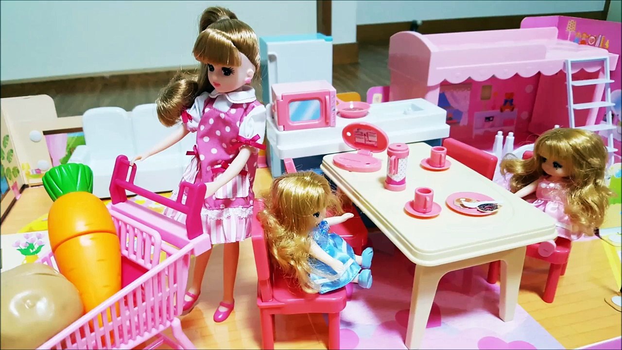 リカちゃん キッチン ミキちゃん マキちゃん おてつだいするよ Licca-chan Doll...