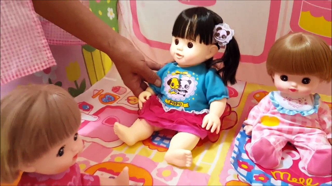 メルちゃん ぽぽちゃん みんなで びっくらたまご 泡のお風呂  Colorful Bath with Bath Bomb  ３ Babies Nenuco Doll etc