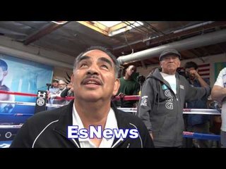 Abel Sanchez GGG Does Same In The Gym As In a Fight From Handwraps To Water EsNews Boxing