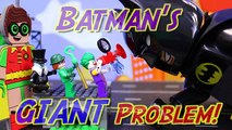 Lego Batman Movie Giant Problem Batman and Robin Transform to Huge Gigantic Lego Minifigures-0TMU_3O