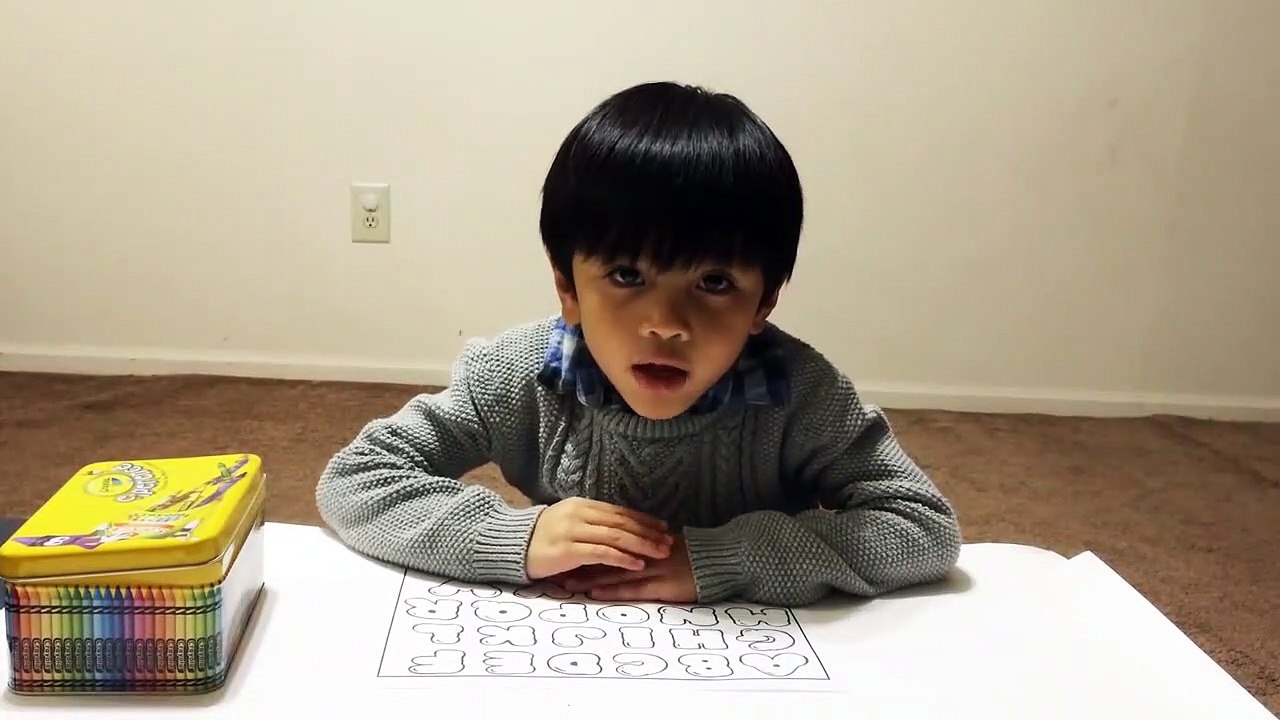 Crayola Crayon, Learning ABC phonics by coloring with Crayola Crayons _ ABC song video for children-LqD8Y