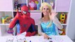 Spiderman vs Frozen Elsa Peppa Pig & Mickey Mouse Drawing Challenge - Play Doh Ice Cream Creations!-Uws