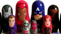 Team Captain America CIVIL WAR Stacking Cups Surprise Team IRON MAN Nesting Toys Surprise-_ZtKAYa