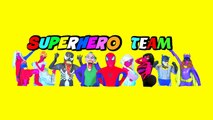 Superhero Superstars HAUNTED GHOST! - Spiderman vs Venom with Joker, Frozen Elsa, Pizza, Batman-uvJ4fw