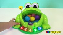 Learn COLORS & Counting Numbers Preschool Toys for Kids Pop Giggle Pond Pal Frog ABC Surprises-OcFF