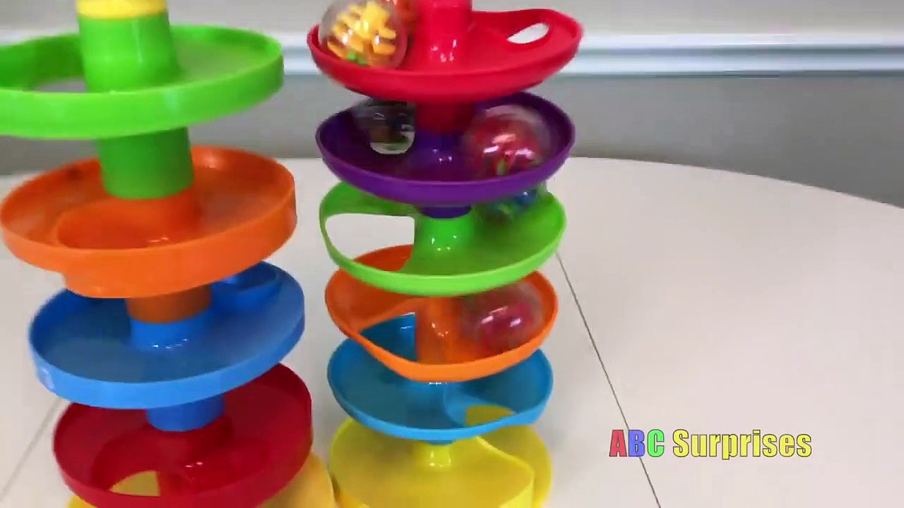 ROLL n SWIRL Busy Ball Ramp Fun Toys for Kids Babies Toddlers Learn Colors with Balls ABC Surprises-Y9OuKD