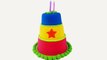 Rainbow Kinetic Sand DIY How to make Colors Kinetic Sand Cake! Birthday Cake Play Sand-TjNoFdBvd