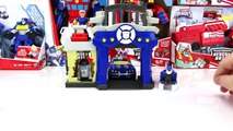 NEW TRANSFORMERS RESCUE BOTS EPISODE GRIFFIN ROCK POLICE STATION GARAGE AND CHASE THE POLICE BOT-A1fEFU