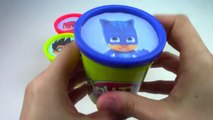 Learn Colors PJ MASKS Playdoh Cans Surprise Toys PJ MASKS Learning Colors Modeling Clay For Kids-Iu5KoCd