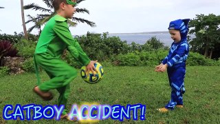 PJ MASKS IRL GET HURT Catboy Hit Too Much Gekko In Real Life Funny Injury Medical Episode-6xCrXyGv