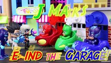 PJ Masks Lock N Roll Rescue Garage Find Superheroes with Color Learning Searching Catboy and Owlette-T81Okol