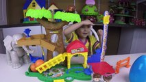 LITTLE PEOPLE Mia Helps Elephant Learn to Count Egg Surprise Opening Thomas Toy Trains Shorts EP.9-hhtE