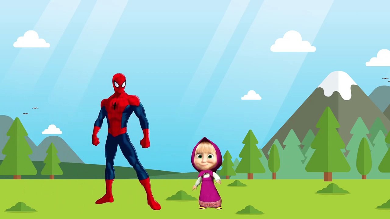 Masha Change Color vs Spiderman & Frozen Elsa! Toys Kids Children Movie By Kids Club-C1kolTv