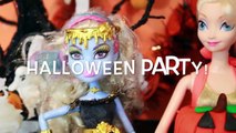 HALLOWEEN PRANK Barbie Frozen Monster High Doll Parody Play-Doh Halloween Costumes DIY KIDS Trick-iul9l