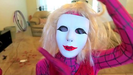 The Voice Superhero Superstars! - Spiderman vs Joker - Frozen Elsa, Joker Girl, Spiderman, Joker-f1m