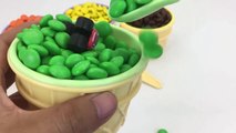 Ice Cream Cups Stacking Candy M&M Surprise Toys Blaze and the Monster Machines learn Colors for Kids-0YupU4
