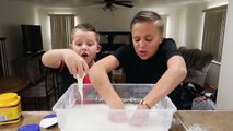 SLIME Recipe! Color Changing GIANT Crunchy FLUFFY SLIME Disaster-__le_dqO