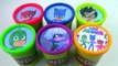 Learn Colors PJ MASKS Playdoh Cans Surprise Toys PJ MASKS Learning Colors Modeling Clay For Kids-Iu