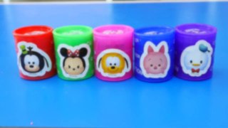 Colors Slime Tsum Tsum Learn colors Finger Family PEPPA PIG & Play Doh Nursery Rhymes Kids-ENaj