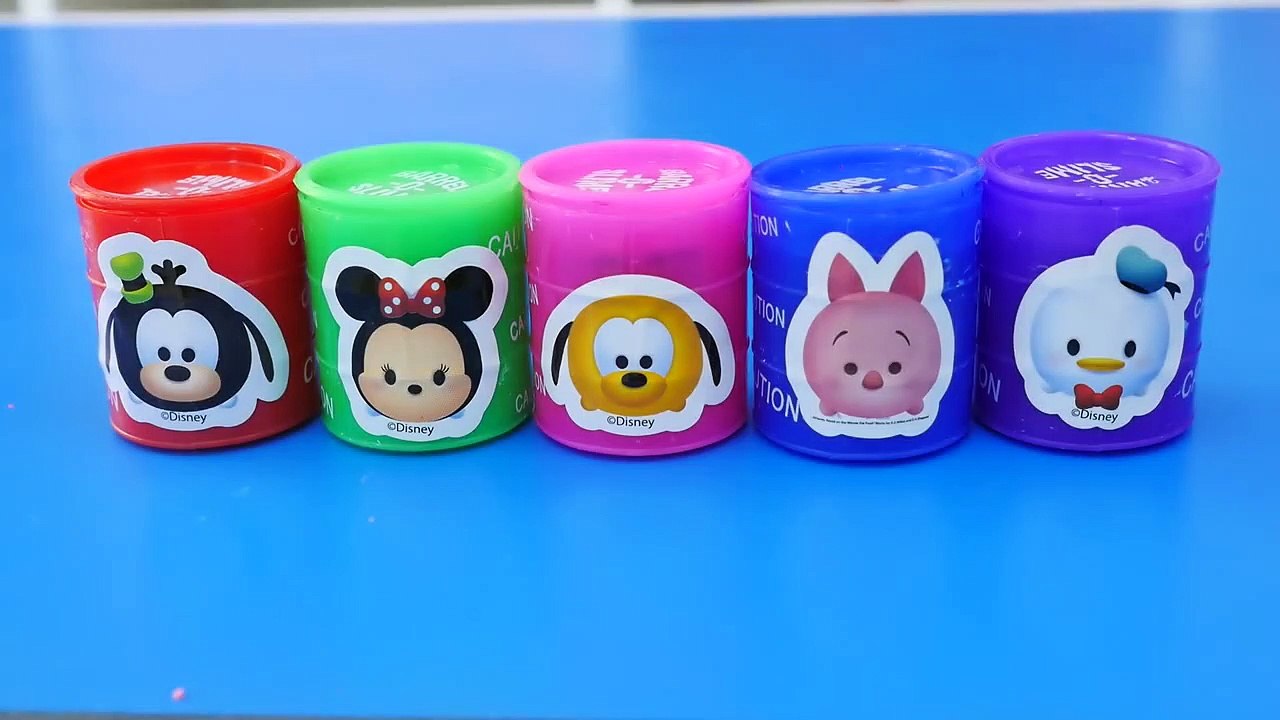Colors Slime Tsum Tsum Learn colors Finger Family PEPPA PIG & Play Doh Nursery Rhymes Kids-ENajYQwUT