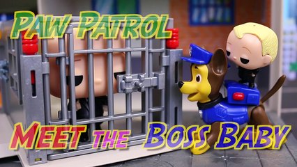 The Boss Baby Kidnaps and Cages Paw Patrol Pups Dogs Mini from Boss Baby Movie Throws Him in Jail-M1WC