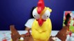 Squeaky Chicken Toy Challenge Game - Chocolate Kinder Surprise Eggs - Surprise Toys For Kids-B