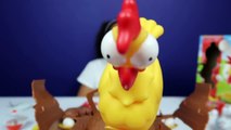 Squeaky Chicken Toy Challenge Game - Chocolate Kinder Surprise Eggs - Surprise Toys For Kids-BqTvI-n2