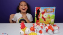 Squeaky Chicken Toy Challenge Game - Chocolate Kinder Surprise Eggs - Surprise Toys For Kids-BqTvI-n2G