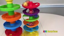 ROLL n SWIRL Busy Ball Ramp Fun Toys for Kids Babies Toddlers Learn Colors with Balls ABC Surprises-Y9O