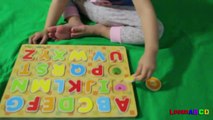 Learning ABC Letter Alphabets ABC puzzle for toddler-P