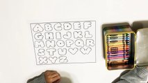 Crayola Crayon, Learning ABC phonics by coloring with Crayola Crayons _ ABC song video for children-LqD8YBKFn