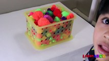 learn numbers 1-10 surprise eggs , fridge number magnets and colorful pompoms-7Kzz8Y