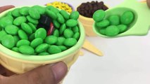 Ice Cream Cups Stacking Candy M&M Surprise Toys Blaze and the Monster Machines learn Colors for Kids-0YupU