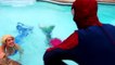 Frozen Elsa's POOL UNICORN! w_ Spiderman Pink Spidergirl Joker Princess Anna Batman Superhero Fun-5pVzYRXP