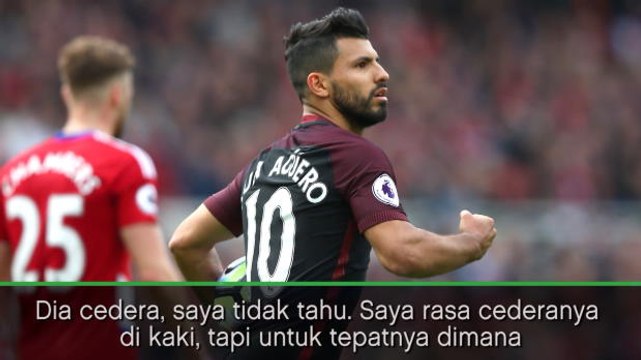 SEPAKBOLA: Premier League: Aguero Cedera, Bravo Absen Hingga Akhir Musim - Guardiola