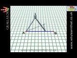 How to draw to perpendicular bisector of a line-d