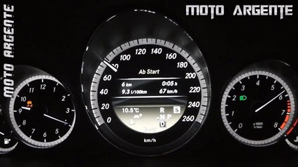 Mercedes E 250  démarrage 0 à 100 kmh
