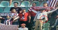 Maça Silahla Giren Elazığsporlu Taraftarın Görüntüsü Kameralara Takıldı