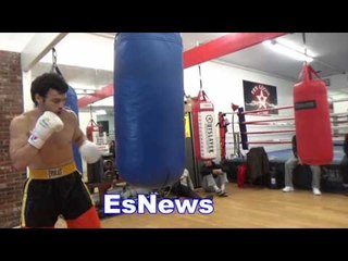 Julio Cesar Chavez Jr In Camp For Canelo Landing Bombs On Heavy Bag EsNews Boxing