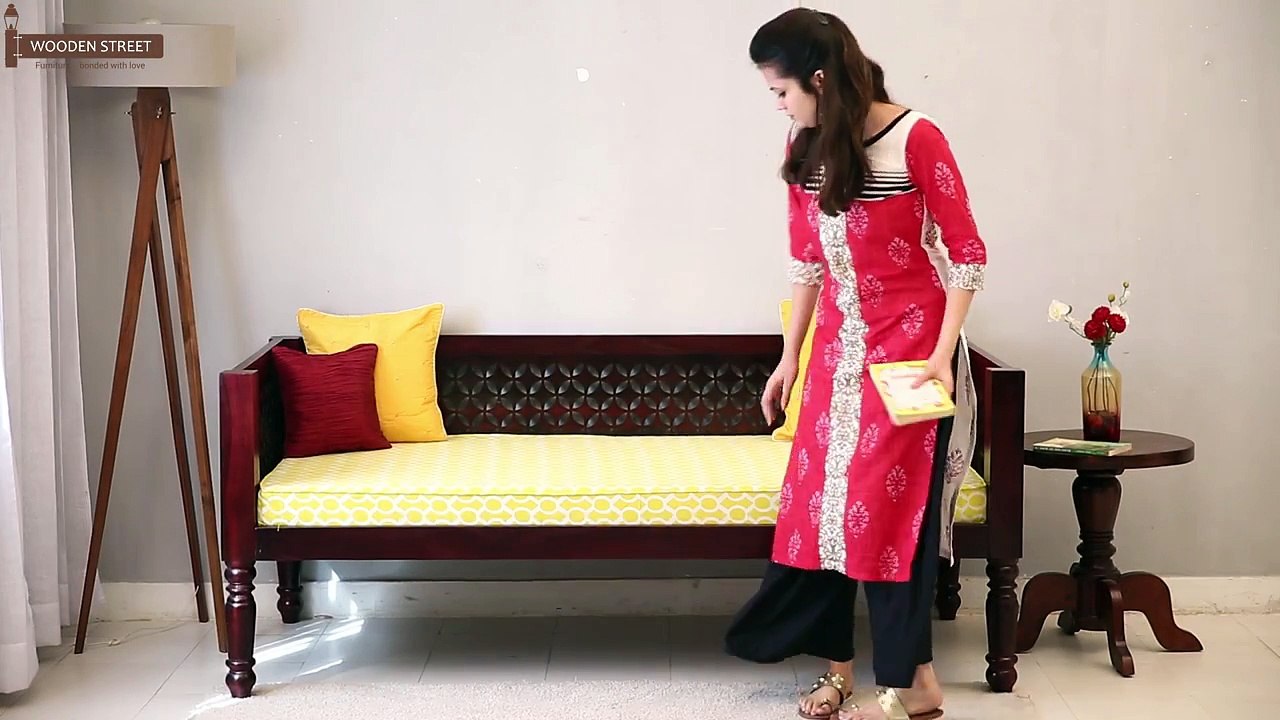 Divan Bed - Shop Angelica Divan Online in Mahogany Finish