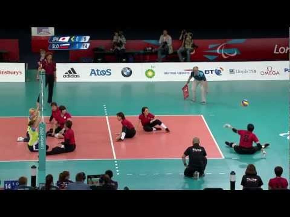 Sitting Volleyball - 5-8 Class. - Japan v Slovenia  - London 2012 Paralympic Games