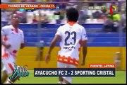 Ayacucho FC empató 2-2 con Sporting Cristal en Torneo de Verano