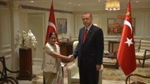 Cumhurbaşkanı Erdoğan Hindistan Dışişleri Bakanı Swaraj'ı Kabul Etti