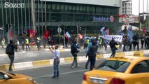 Mecidiyeköy'den Taksim'e yürümek isteyen gruba müdahale!